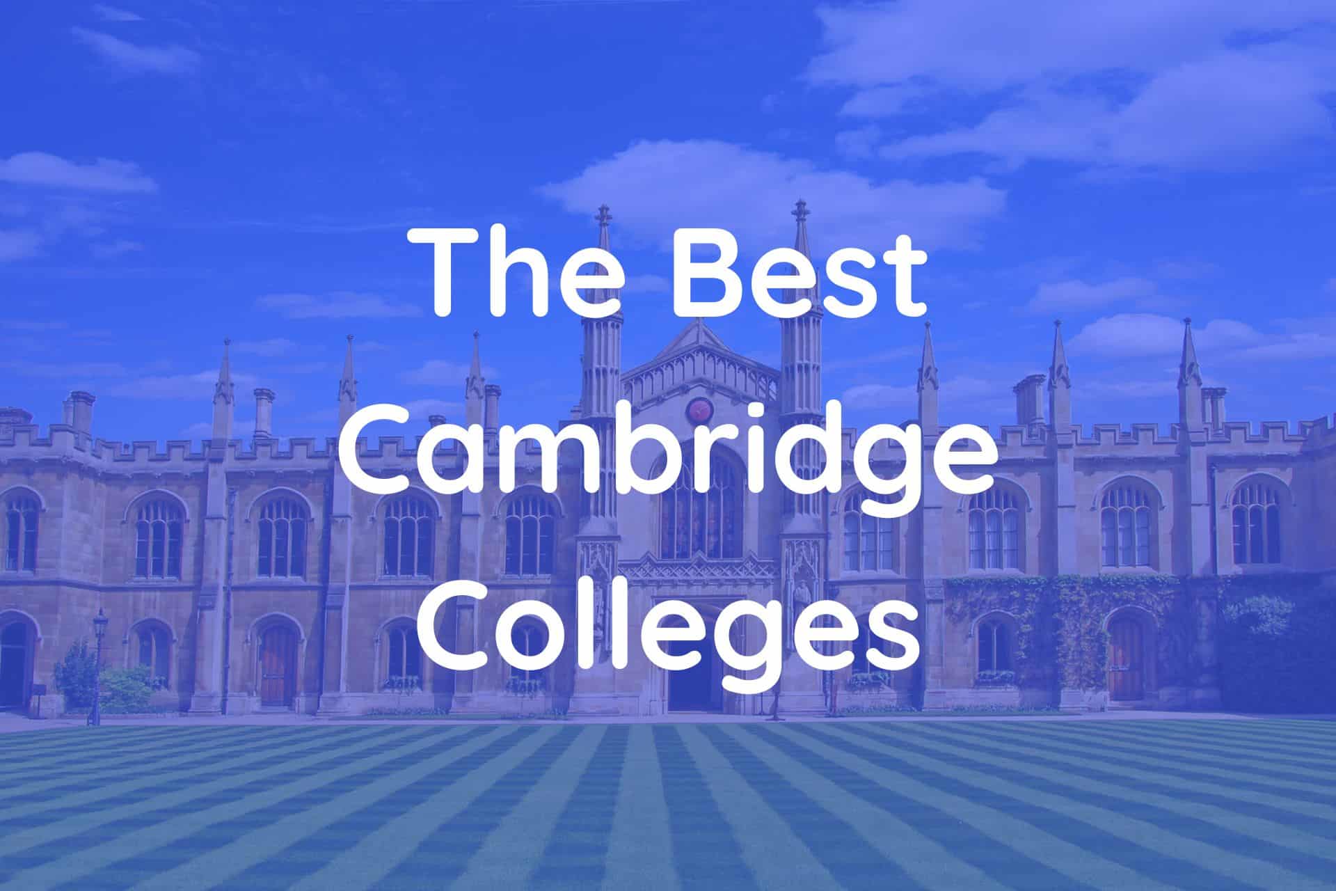 best cambridge college for phd students