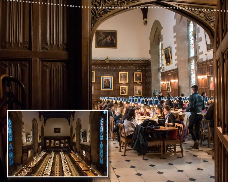 Dinning hall at New College Oxford