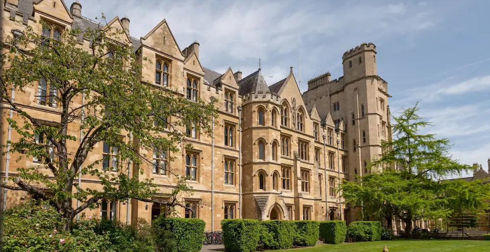 New College building at Oxford University